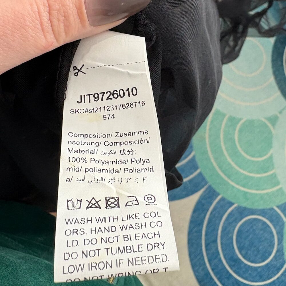 Shein Curve Unity Plus Black Mesh Pink Sequin Tunic Top Sheer 4X - Picture 7 of 11